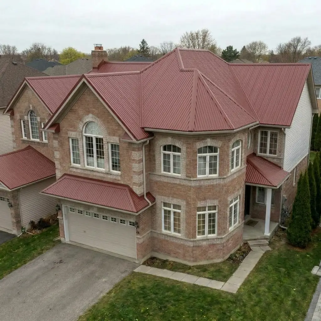 Colonial Red Metal Roof