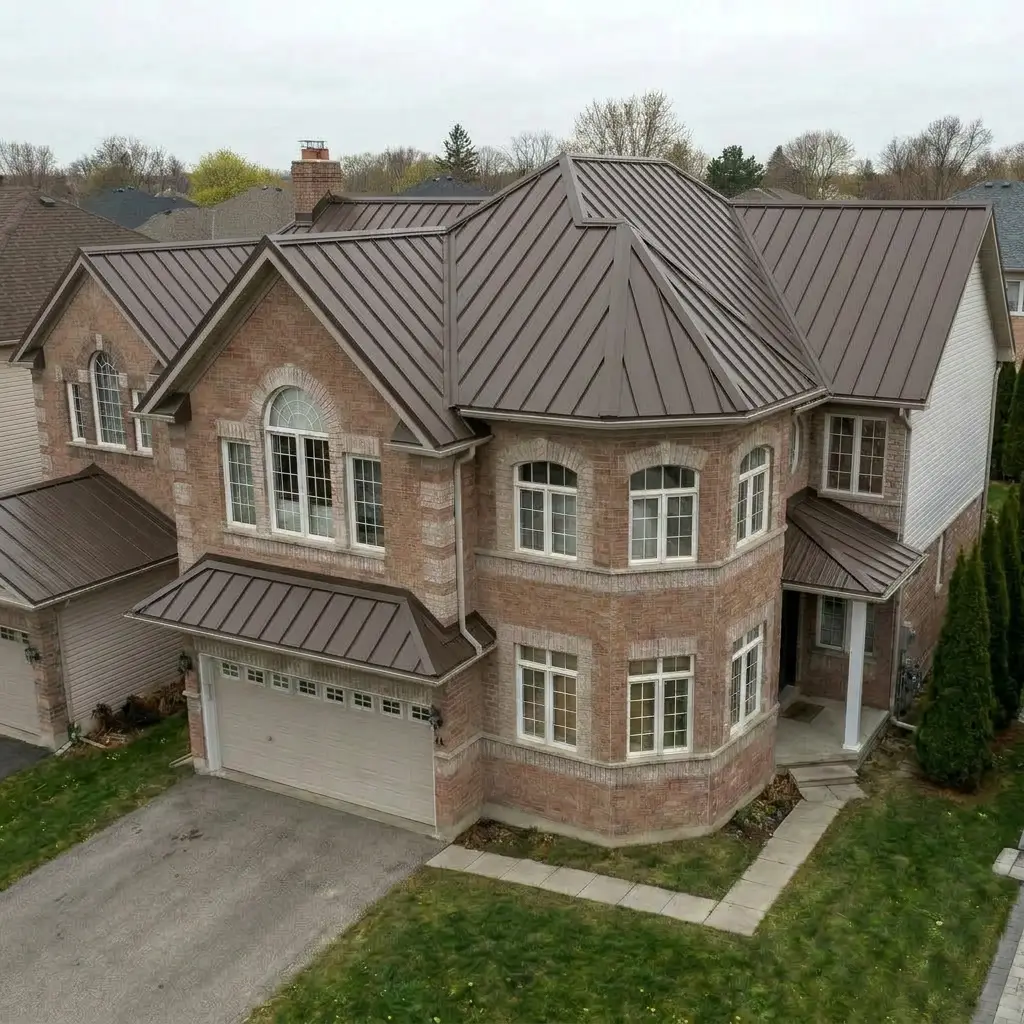 Chocolate Brown Metal Roof
