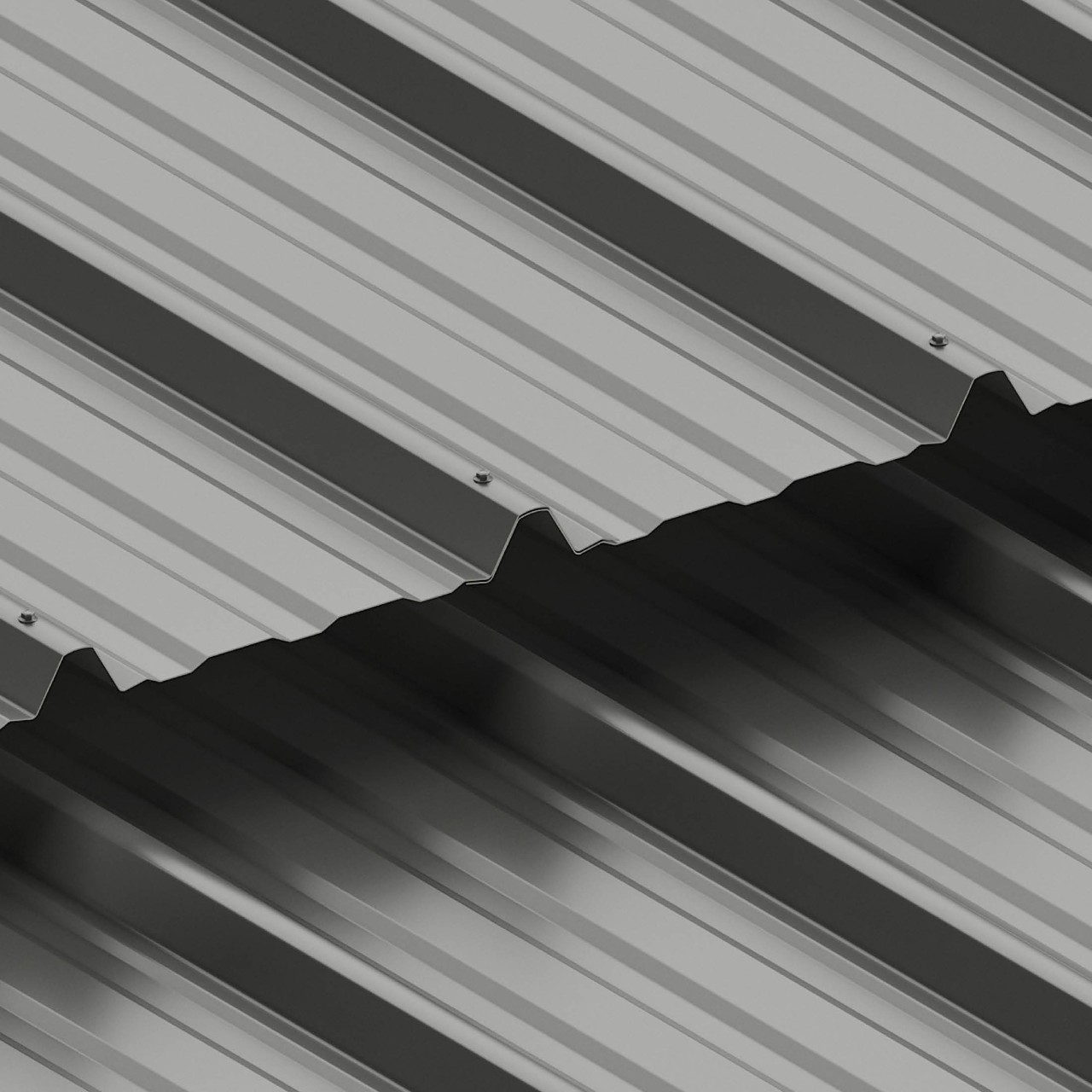 Close-up illustration of Supervic panel ribs and steel profile