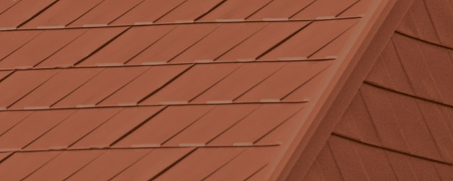 Tuscan Clay Ideal Wakefield Bridge metal shingle colour sample