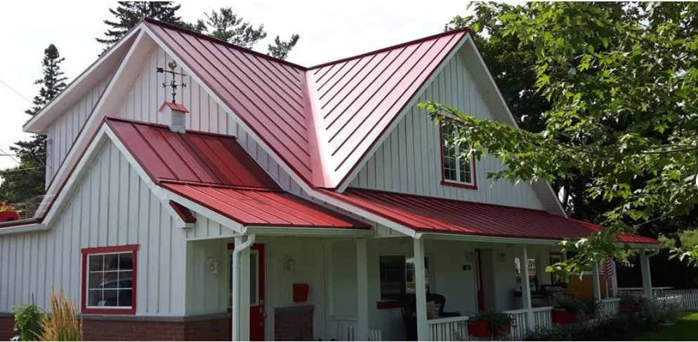 Heritage Junior roof installation showing clean eave and ridge details